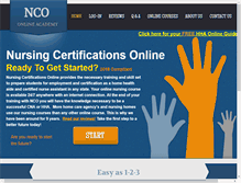 Tablet Screenshot of nursingcertificationsonline.com